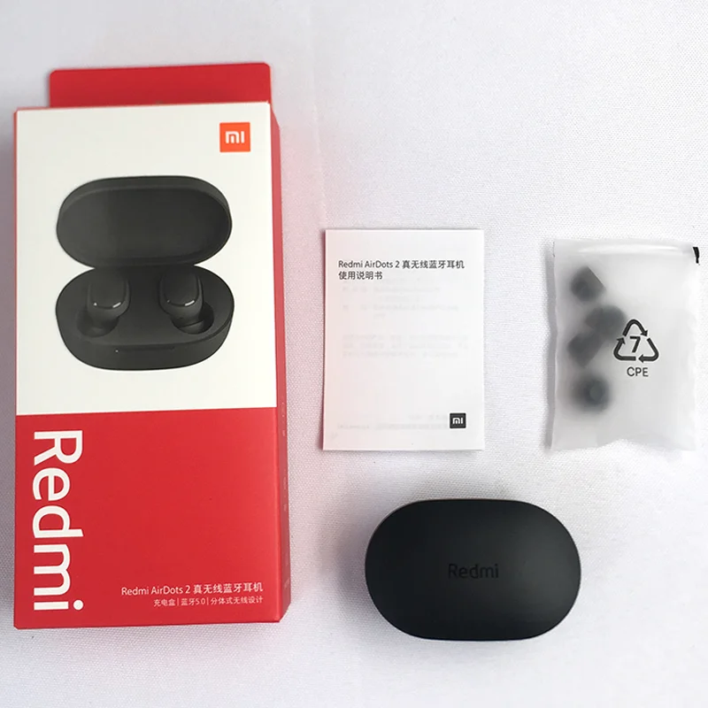 

Hot sale Original Xiaomi Redmi Earphones AirDots2 Noise Cancelling wireless Touch Wireless Earbuds