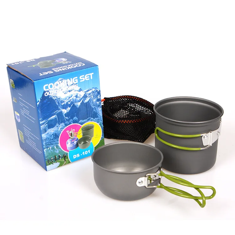 

Camping Cookware Utensils outdoor tableware set Hiking Picnic Backpacking Camping Tableware Pot Pan 1-2persons