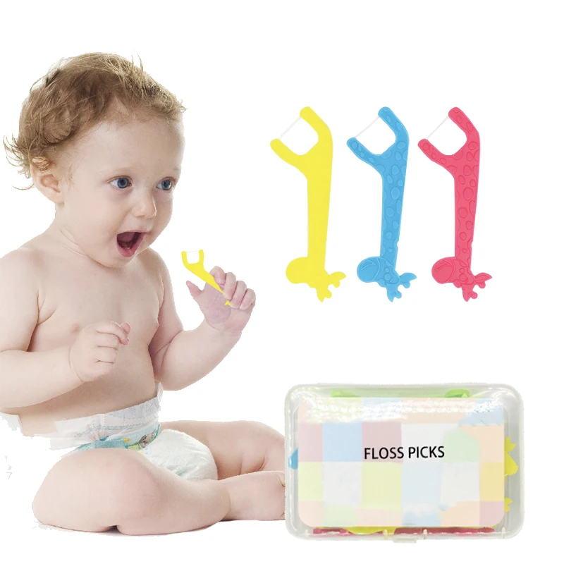 

Dental Floss Picks Kid Dental Floss Machine Mint Flavored Children, Customized color