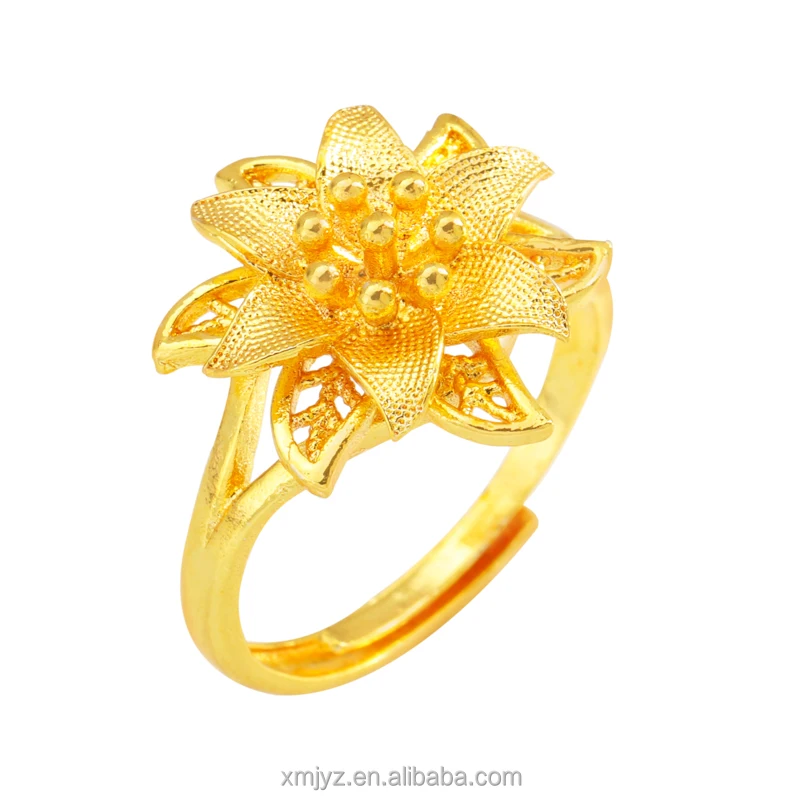 

Foreign Trade New Ins Wind Ring Flower Opening Adjustable Ring Female Hand Jewelry Supply Wholesale