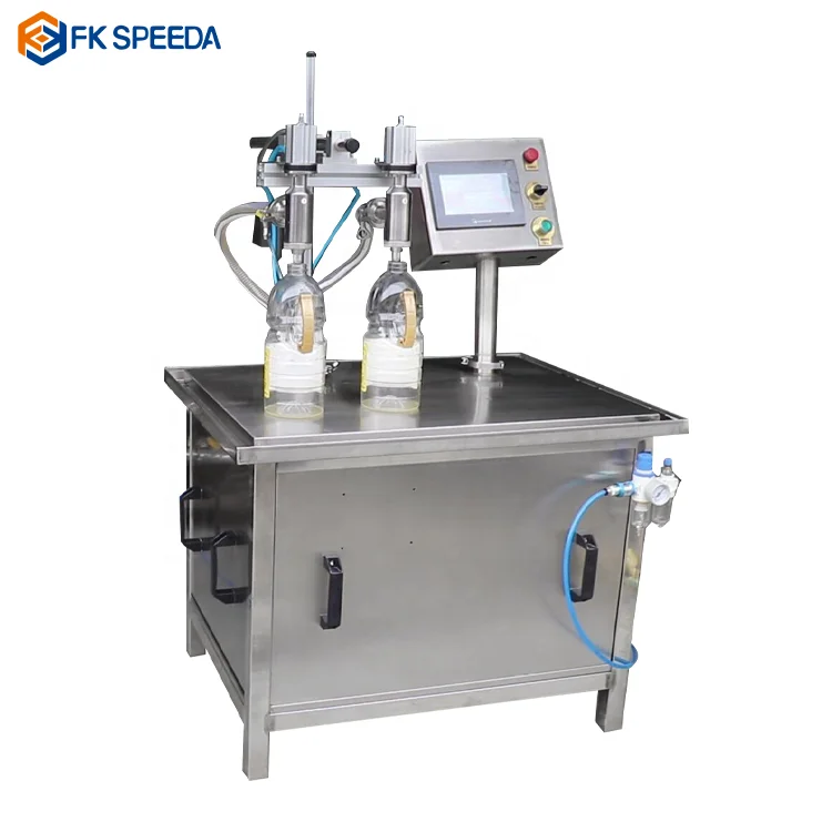 

semi solid treeple head 500ml semi-automatic bottle liquid cooking oil filling machine