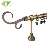 

Simple design customized 16 19 mm drapery decorative curtain rods