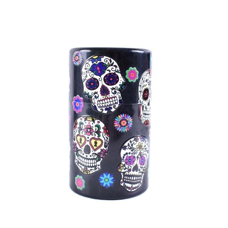 

New creative printing plastic tobacco jar Moisturizing airtight jar Tobacco moisture-proof storage jar Tobacco box