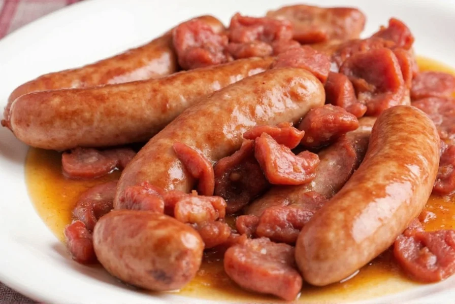 Italian sausage seasoning mix ingredients on wooden table