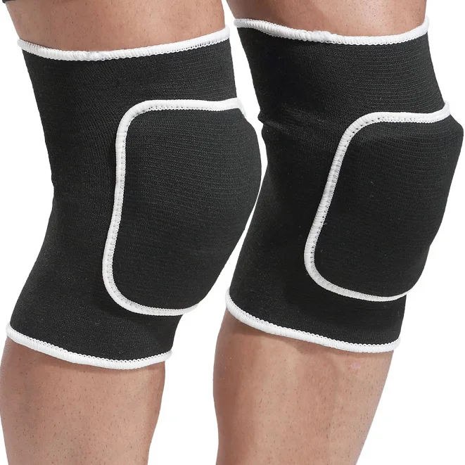 

2020 hot style Cheap Nylon sports Cycling Volleyball sleeve mtb gym print knee protector pads, Black