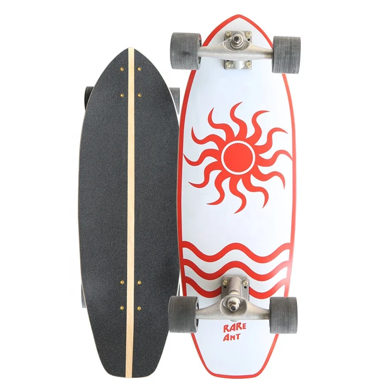 

Professional Surf Land Skateboard Quality Maple Single Kick Carving Cruiser Skate Board 33inch Longboard Cool Side Sport Street