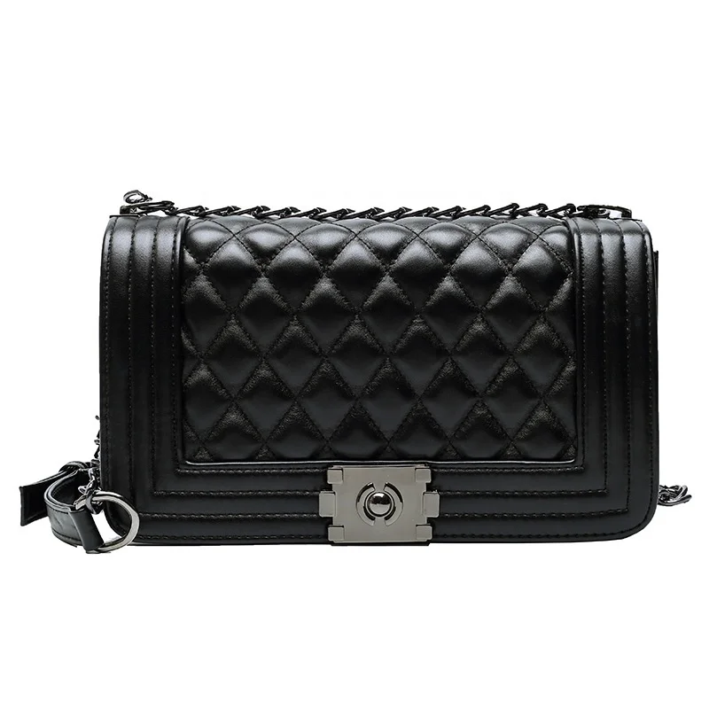 

Amazon USA hotsale fashion cheap luxury girl lady purse plaid chain handbags crossbody shoulder bag woman bag, As pictures