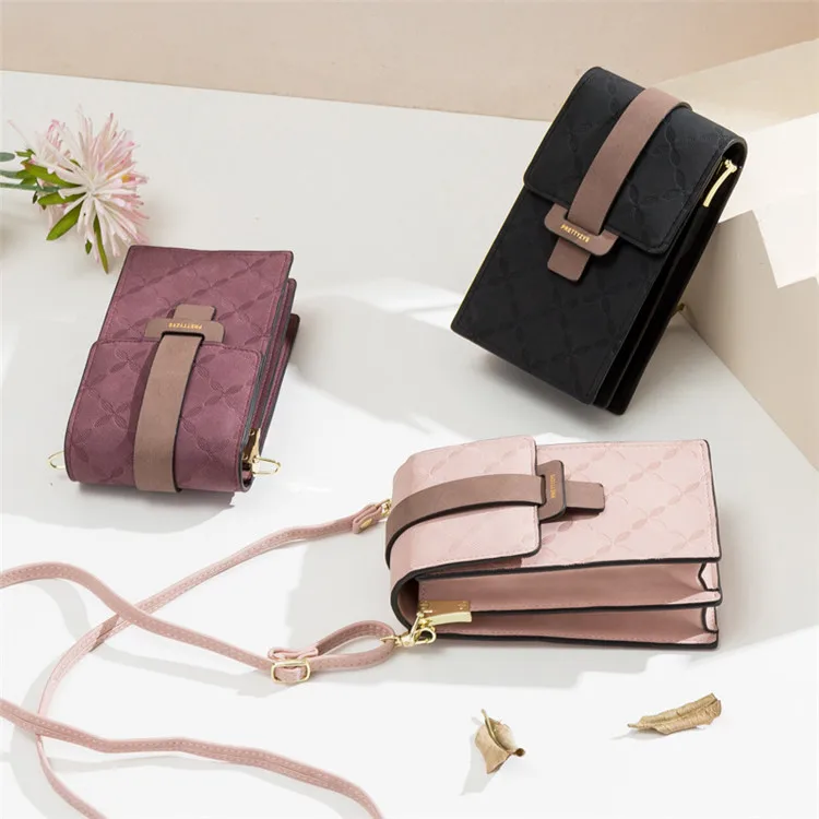 

Large Capacity Ladies Shoulder Bags Soft Leather Chains Phone Bags for Women Casual Wallet Purse Girls Crossbody Fashion Holder, Burgundy/black/pink/blue/gray/green