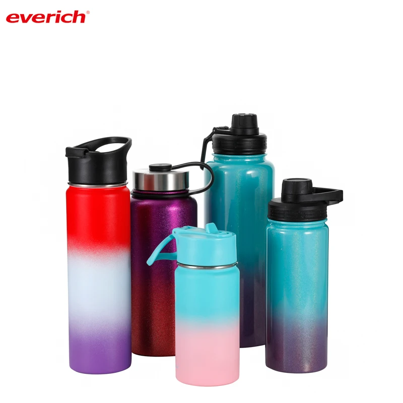

Amazon top seller double wall 18/8 eco friendly stainless steel wide mouth vacuum flasks water bottles with custom logo, Customized color
