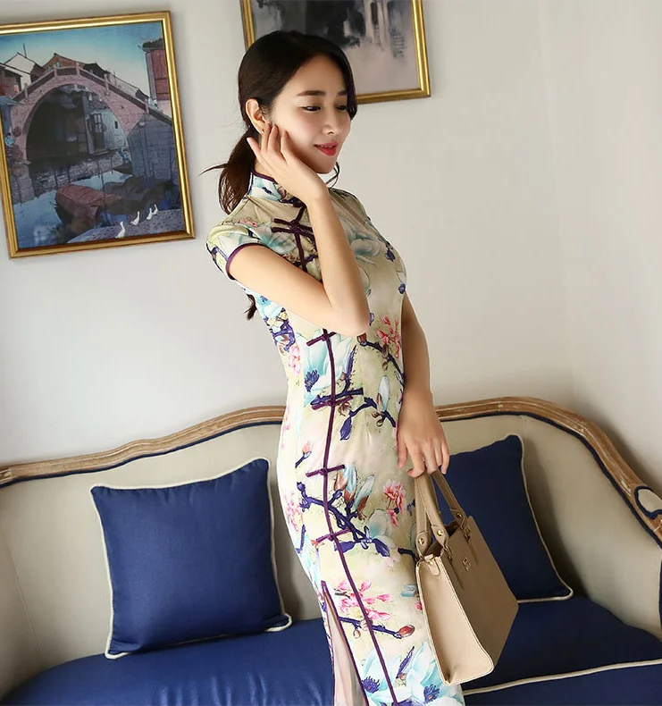 
Chinese qipao Traditional Clothing Costume Dress handmade qipao girls Traditional qipao Cheongsam classical old fashion 