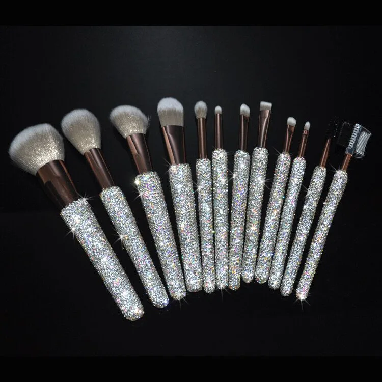 

Makeup Brush Set Natural Hair High-end Diamond Highest Quality Makeup Brushes