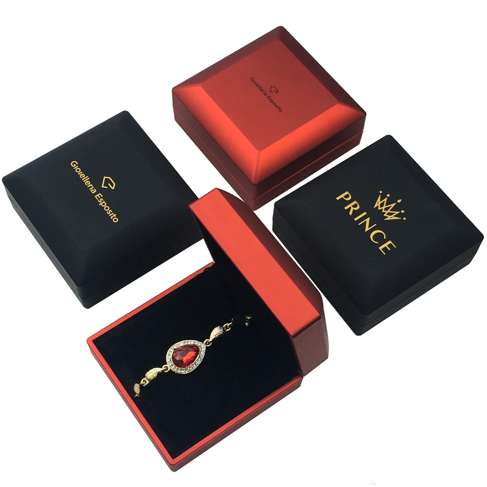 

Bracelet led light jewelry box, Black,red,blue or pantone color