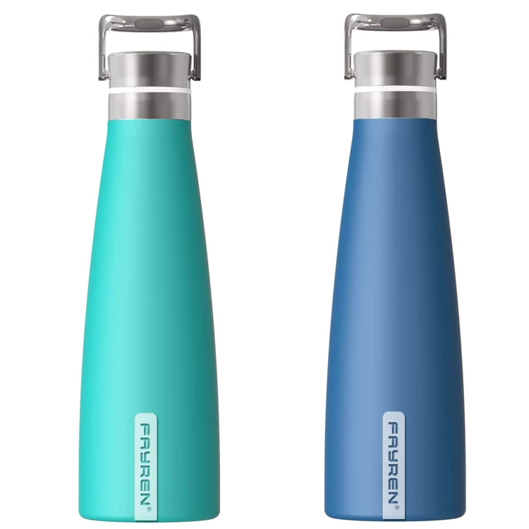 

Hot Personal Vacuum Insulated Stainless Steel Water Bottle Flask with Leak Proof Lid and Handle for outdoor sports