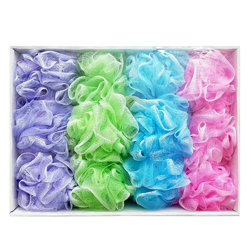 

Custom cleaning and exfoliating skin care management bath products recyclable carton display box packing loofah sponge