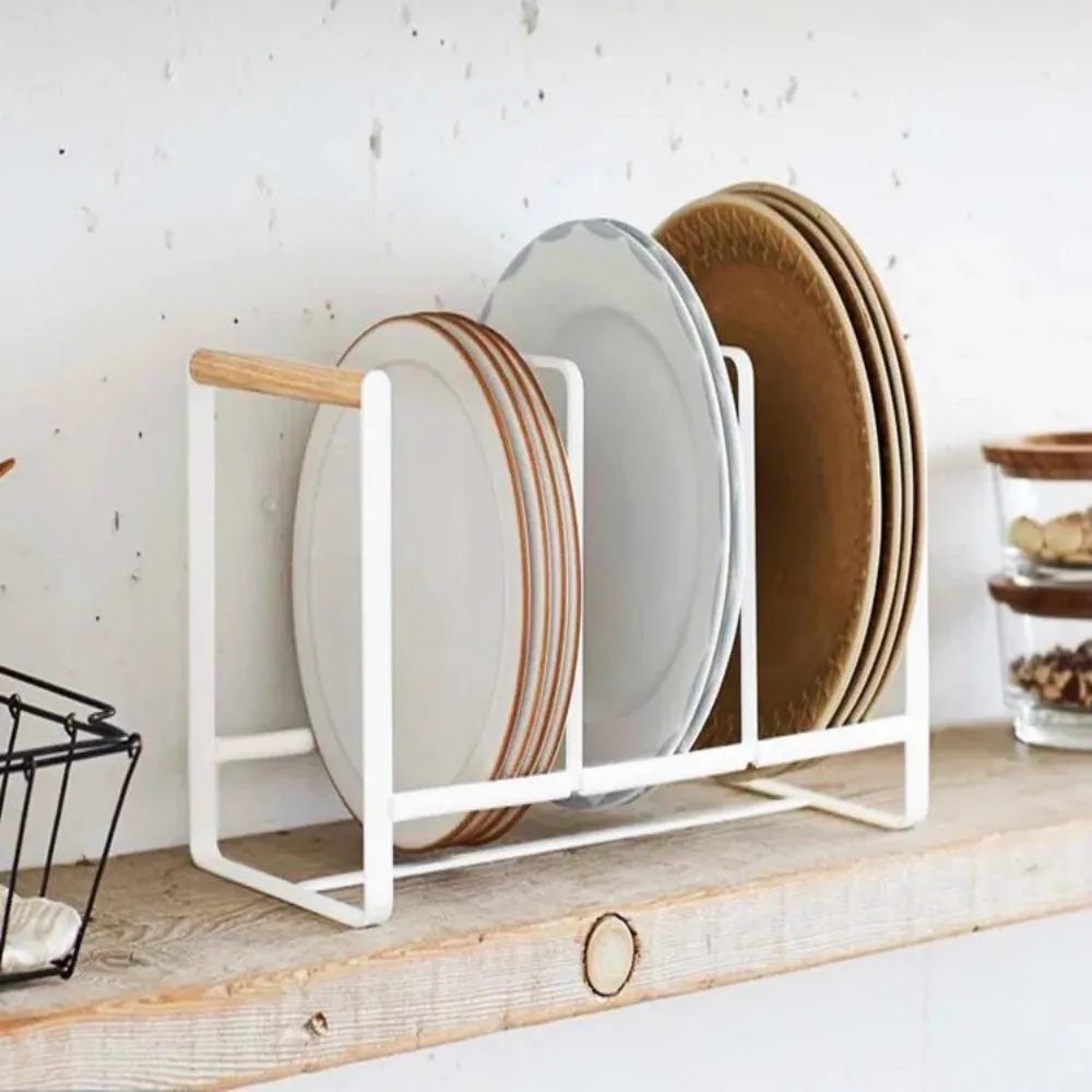 

Metal Dish Storage Drying Display Rack Plate Holders Organizer for Counter, Cupboard plate rack