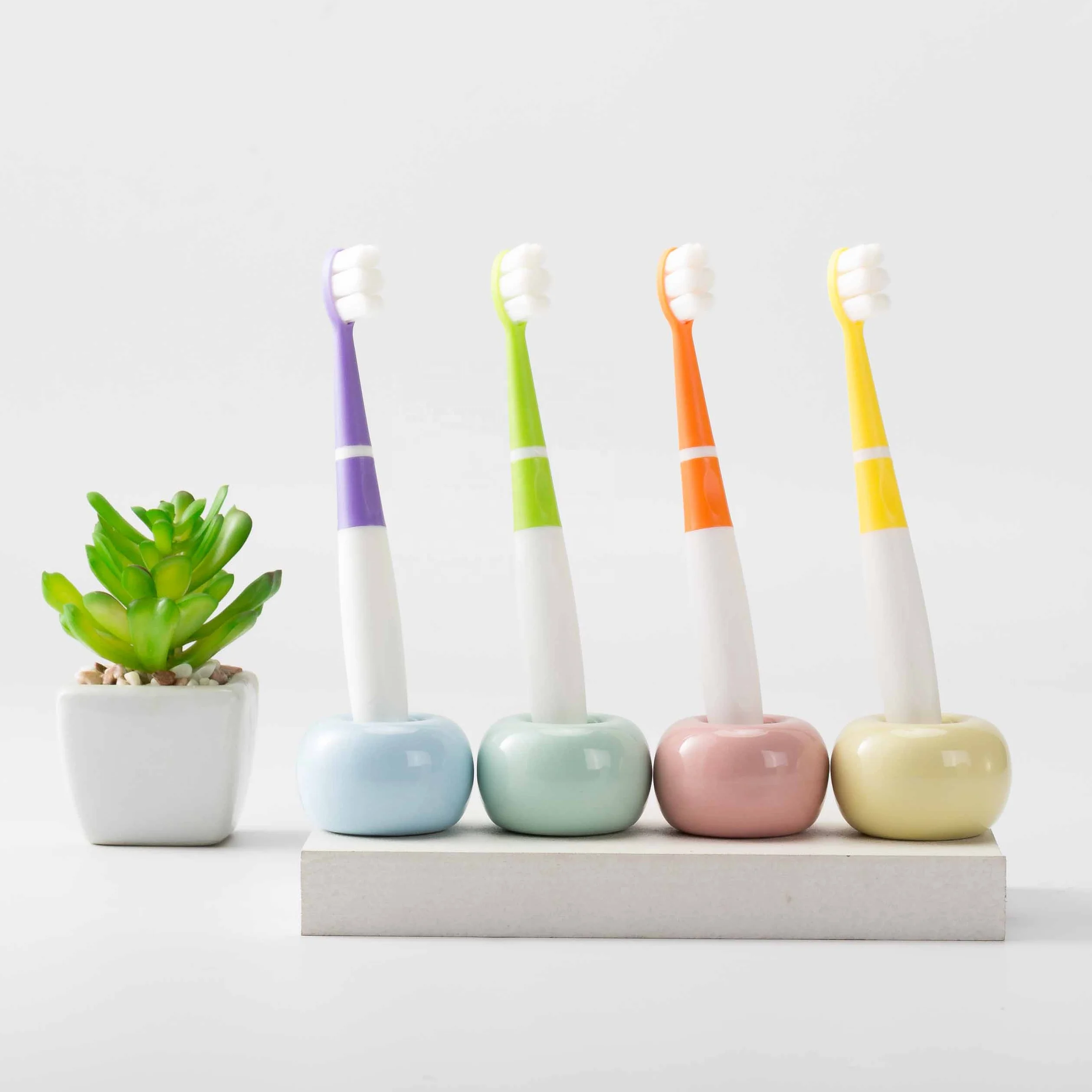 

2020 New Arrival Eco friendly Ultra Soft 10000 Micro Nano Bristle Kids Baby Tooth brush, Customized