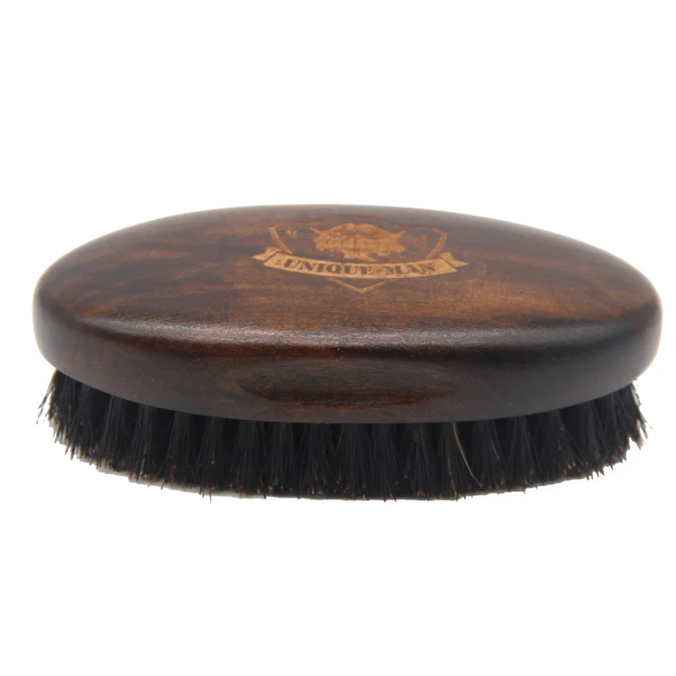 

Top selling custom logo high quality new style 100% boars bristle archaize color wooden hair beard brush