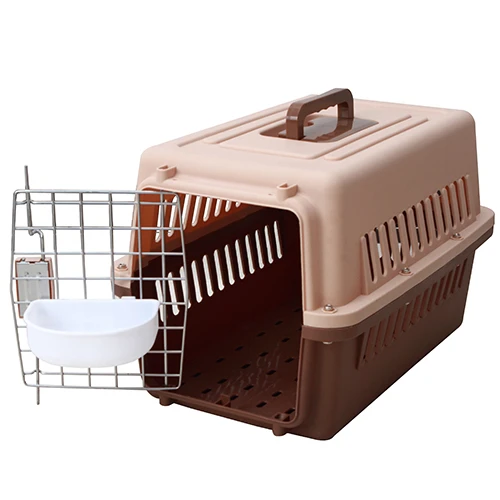

Pet Travel & Outdoors Pet Carrier Bag Cat Dog Plastic House Pet Cages Carriers, Blue, pink, yellow, green, brown, dark blue