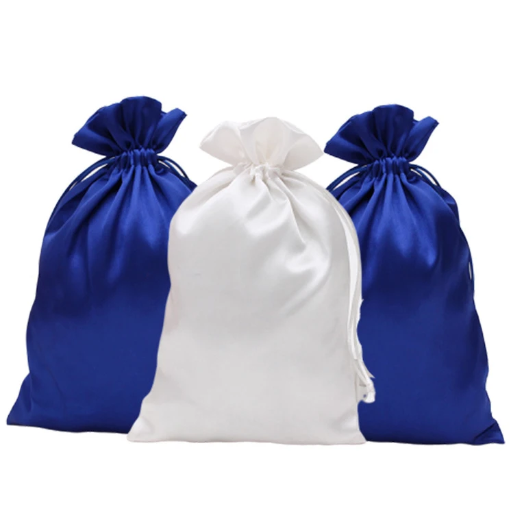 

Custom logo drawstring satin sachet jewelry pouch, Customized color