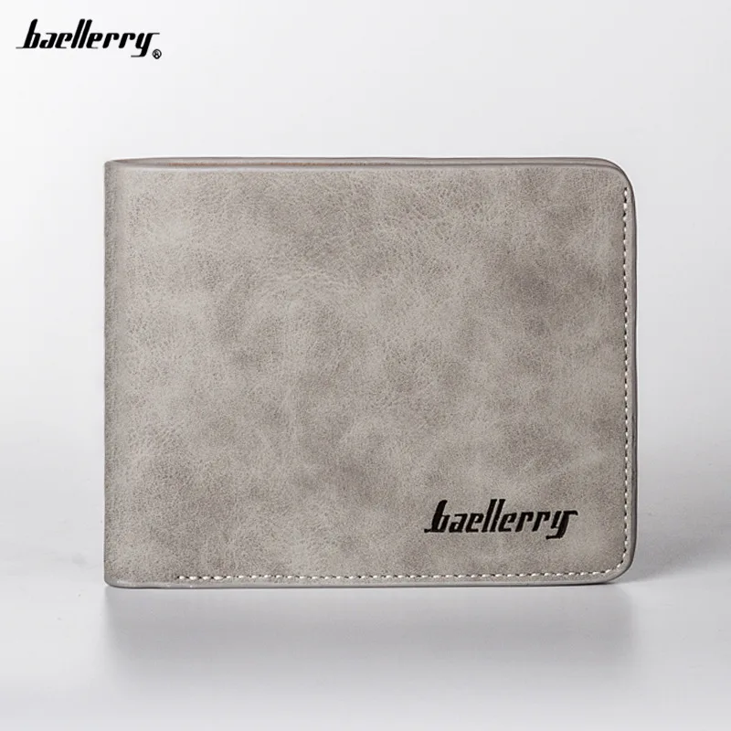 

Baellerry brand short pu leather wallet men Retro wallet wholesale, Customized