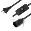 Xinsheng wholesale lamp cord set EU/UK/Us pendant lamp cord set ac power cord with 303 and plug