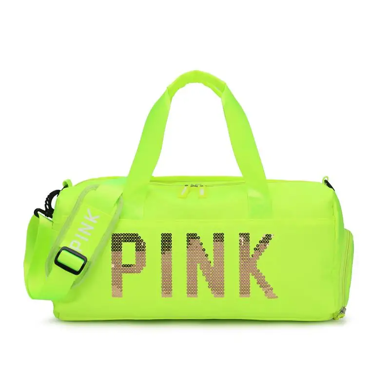 

Hot selling travelling bag for men women pink duffel bag travel waterproof weekender bag LOW price