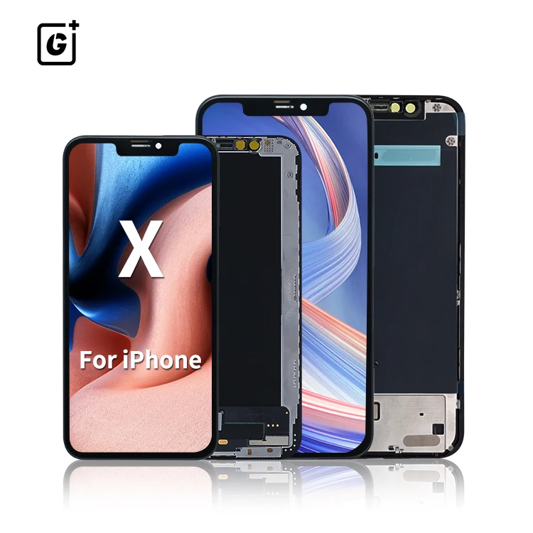 

G+ Soft OLED Display Screen For Iphone X XS XR 11 11Pro Max Replacement Mobile Phone lcd, Black/white