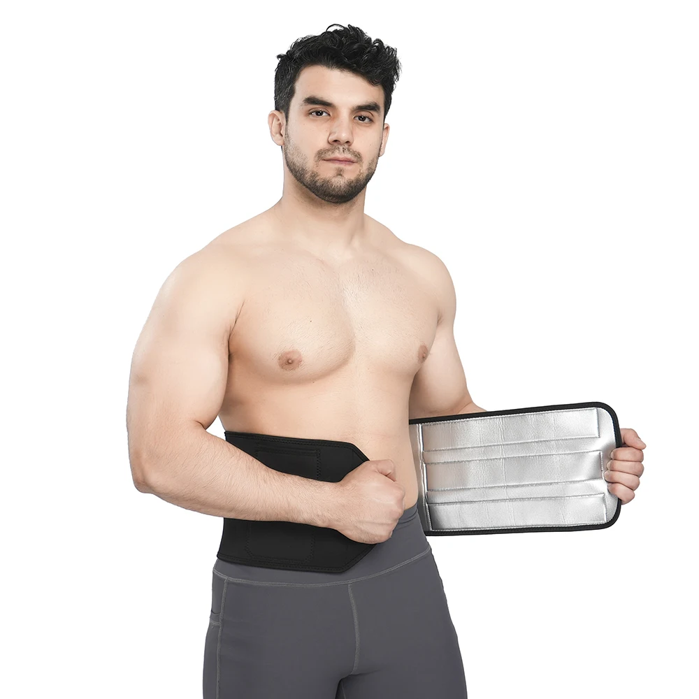 

High quality back belt fitness belt sweat ness belt, Black