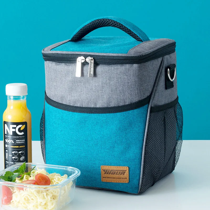 

Portable New Design Thermal Insulated Lunch Box Tote Cooler Handbag Bento Pouch Lunch Bag for Women