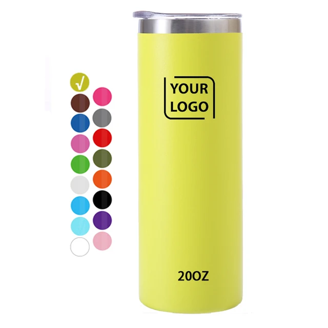 

F003 Custom Logo Wholesale Double Wall Sublimation Stainless Steel Tumbler Cups 20 OZ Blank, Stock or customized