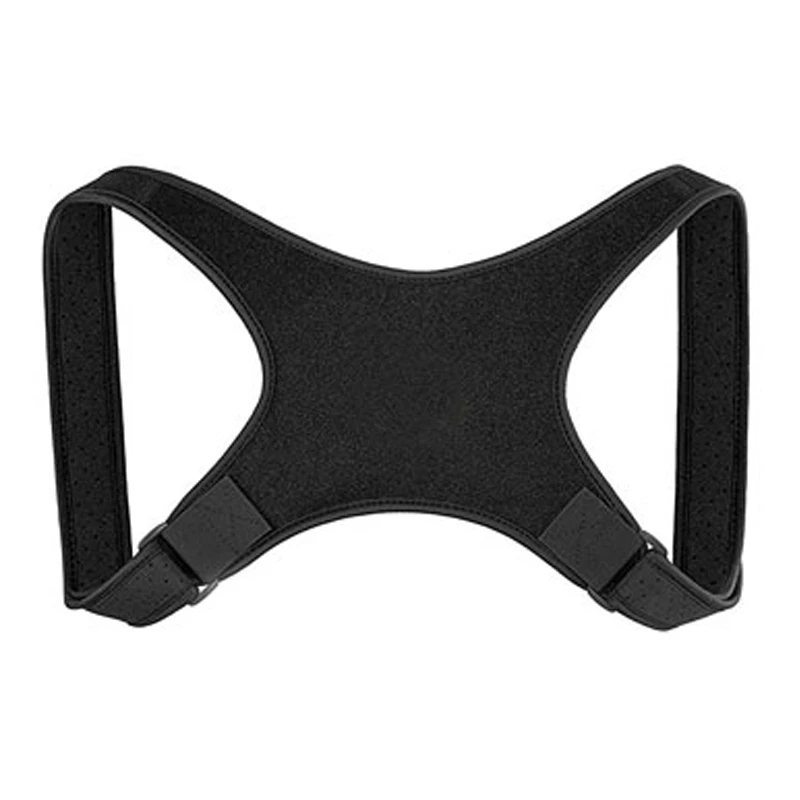

2021 New Design Neoprene Shoulder Adjustable Posture Corrector Belt Back Support Strap belt for Posture Improve Spine and Back, Black
