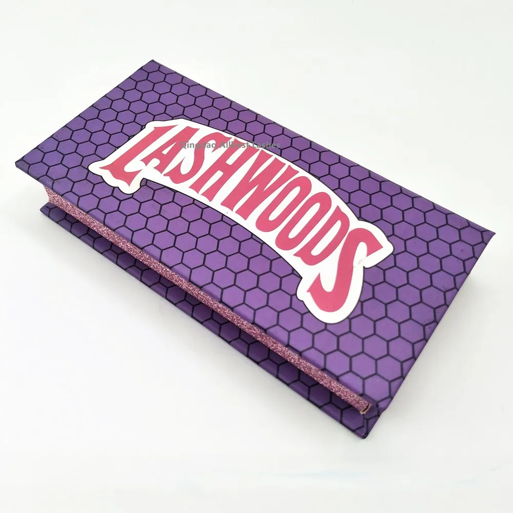 

NEW Customized Makeup Empty Lashwood Packing Bulk Mink Lash Box