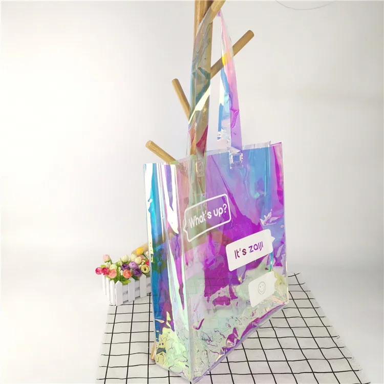 

OEM hologram tote plastic zip lock bagshologram bagbag modern bag for travel kit