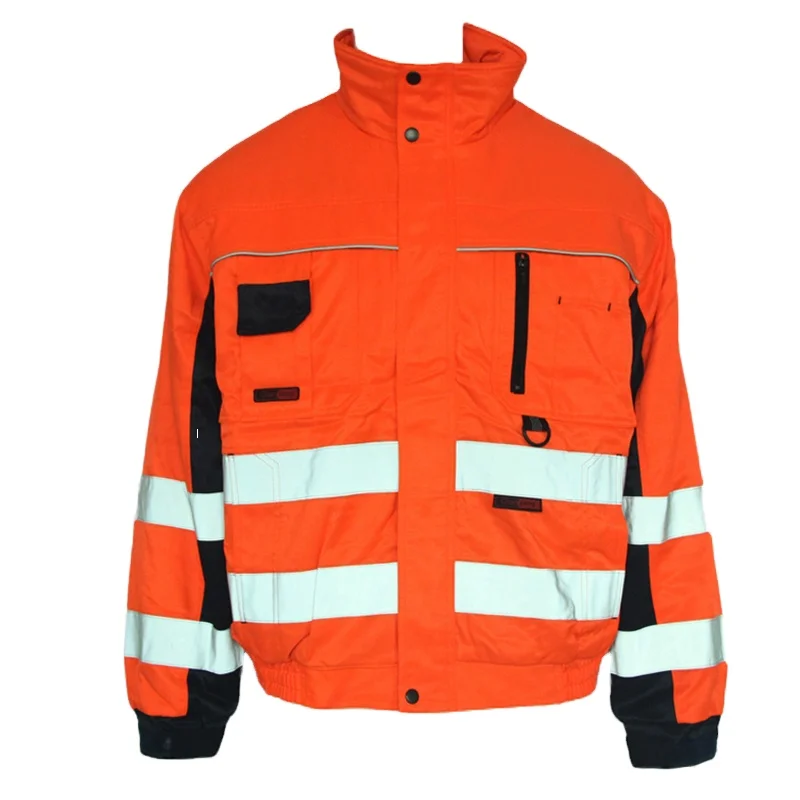 

Men's 100% Polyester Hi-vis Safety jacket