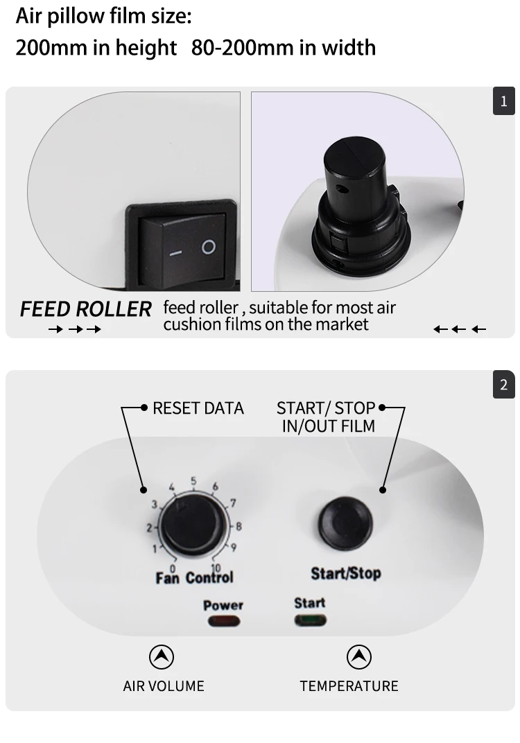 Factory Supplier Ye300 Inflat Small Cushion Sealing Filling Pillow