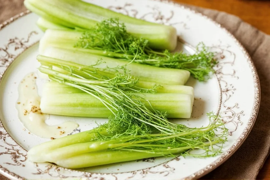 Fennel plant growing in a garden
