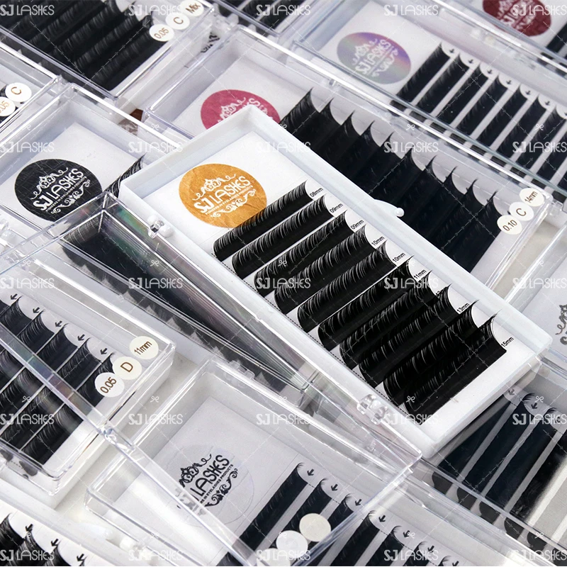 

Wholesale Crescent Lash Extensions Express Volume Oem Packaging For Beauty Salon, Black