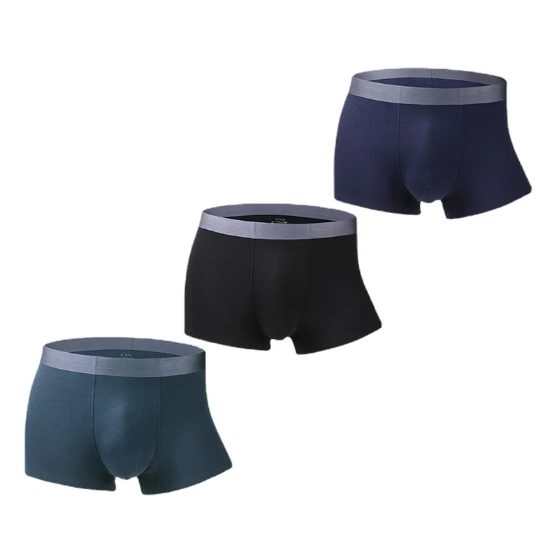 

Hot Sell Men Modal boxers Soft Comfortable Briefs Plain Custom Logo Men's Boxer Briefs Young Men Underwear