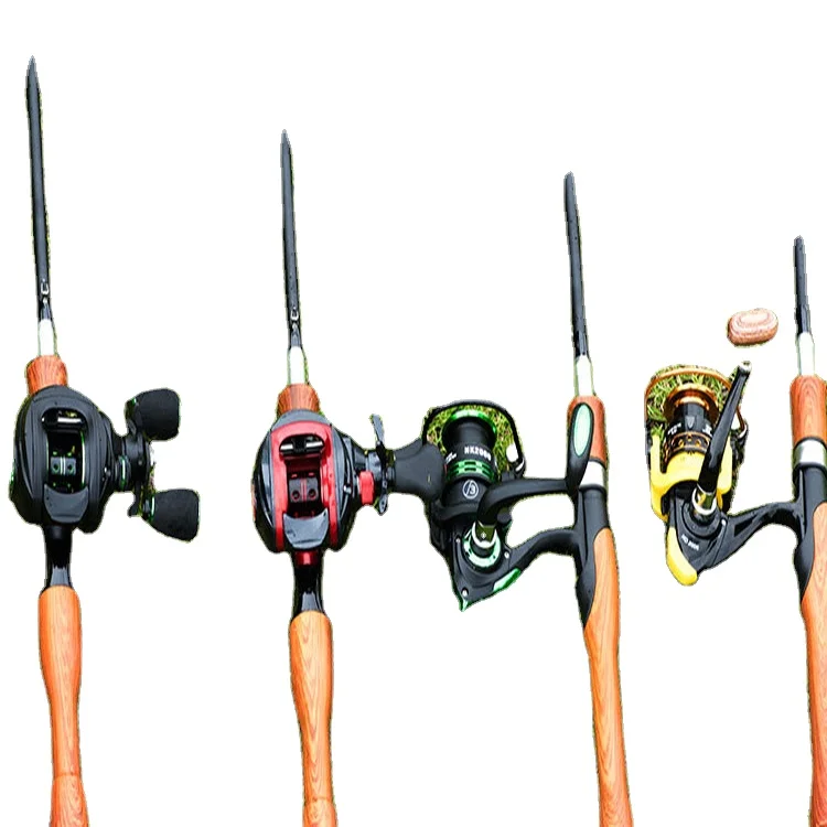 

Carbon fishing rod set portable, Black gold