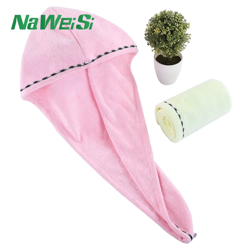 Custom Microfiber Super Absorbent Quick Drying Soft And Comfortable Hair Dry Towel Cap
