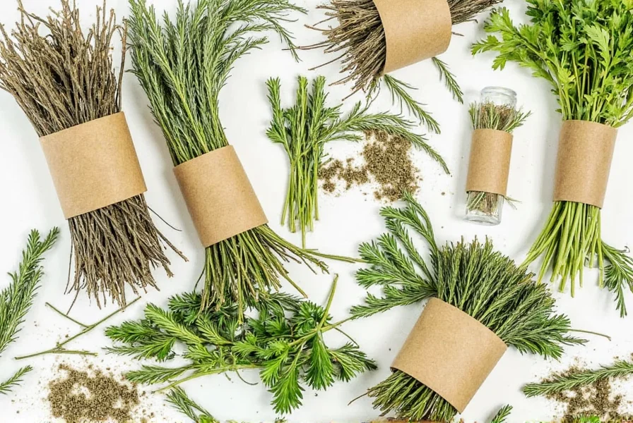 Hand crushing dried herbs