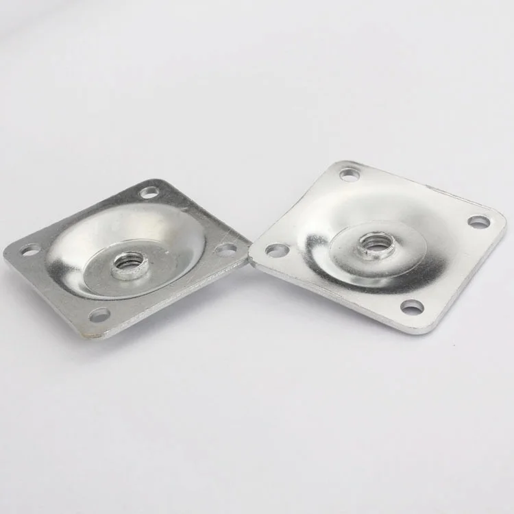 12 Degree Angled Leg Mounting Plates Furniture Mounting Fixing Plates