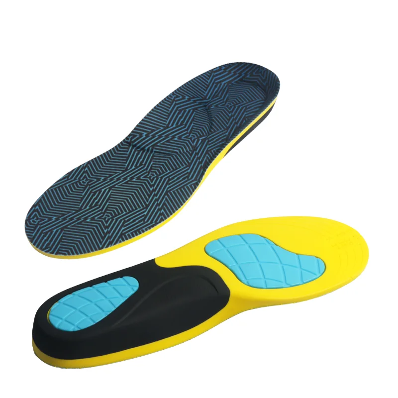 

Foot care new PU comfortable flat foot massage gel silicone shock absorb insole