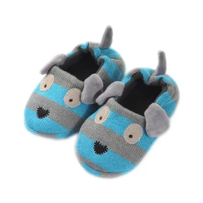 

New children's cotton slippers autumn and winter warm home wool cloth art children's cotton slippers, As picture