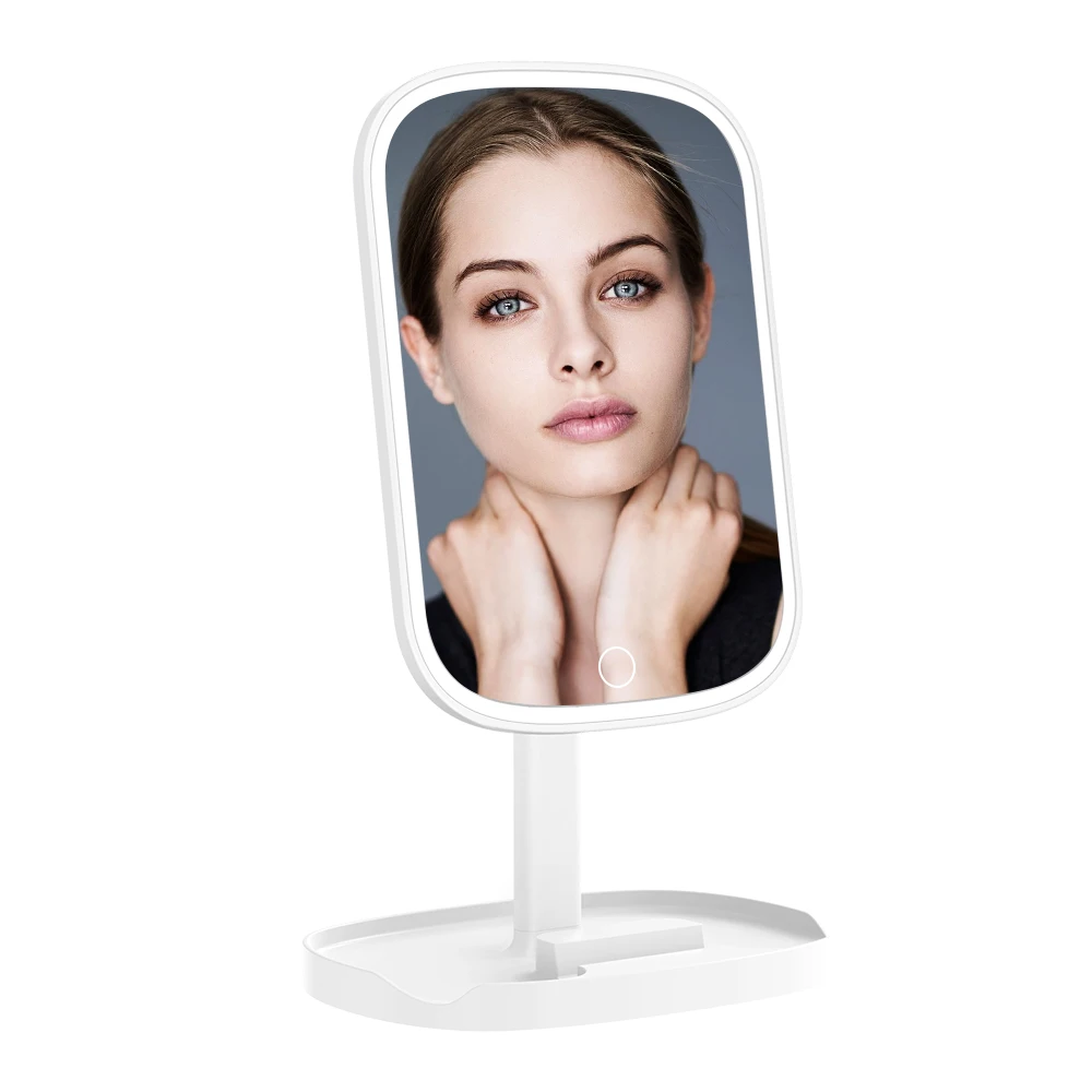 

M13 Amazon Hot Sale Desktop Portable Tray Vanity Led Makeup Mirror With Led