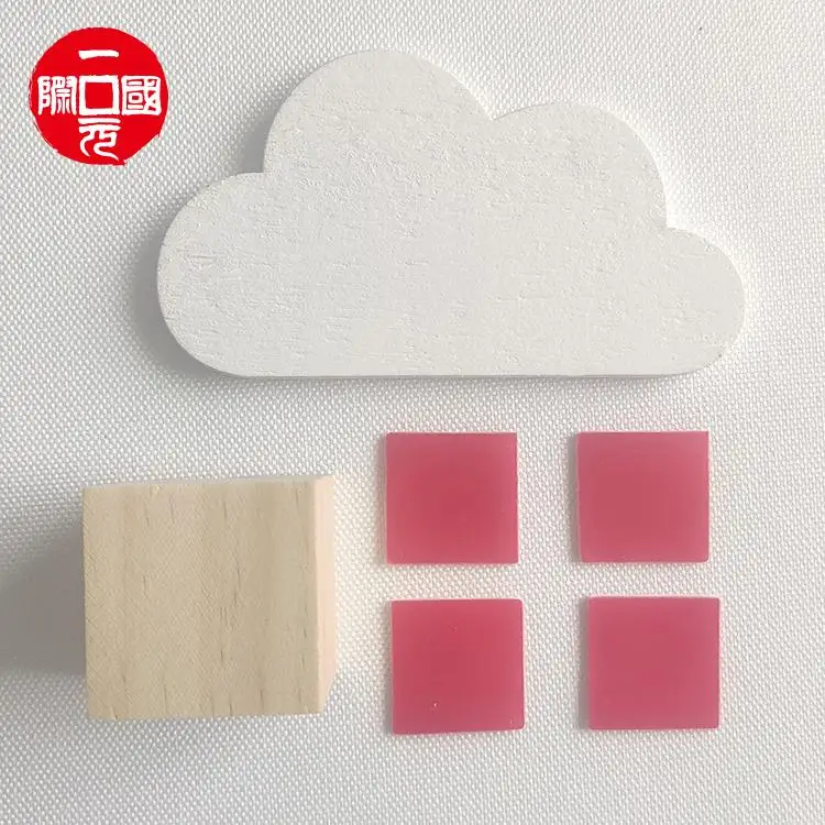 

Xiaoyun hook wooden black cloud ins explosion style Nordic creative home children's room wall decoration stickers Baiyun