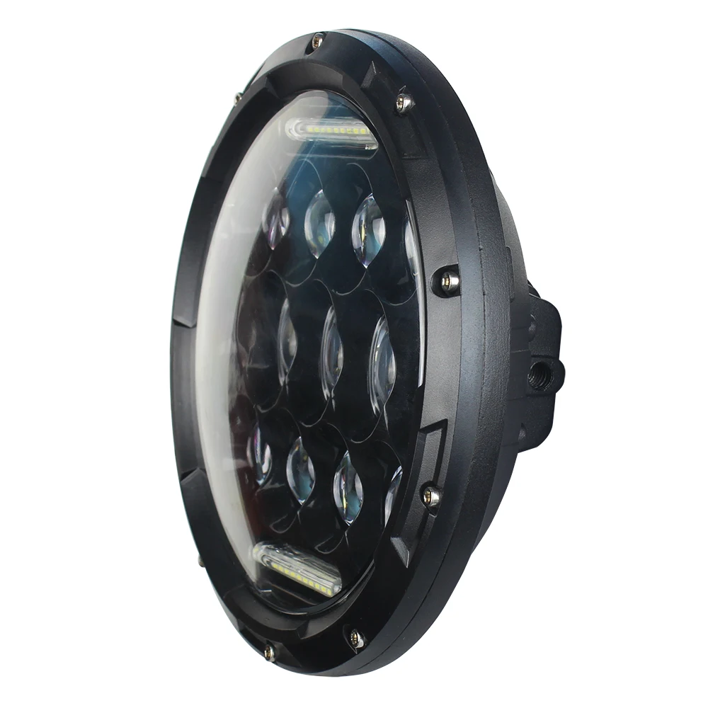 65W 7 inch Round LED Headlight Projector DRL Hi/Lo Beam Use For Jeep Wrangler JK TJ Motorcycle