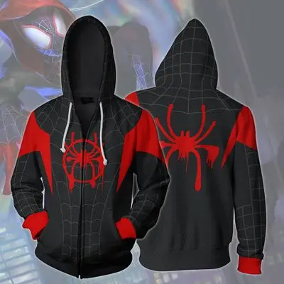 

Ecoparty Superhero Amazing Spiderman Spider Man 3D Print Coat Jacket Hoodies Sweatshirts Cosplay Hooded Casual, As show