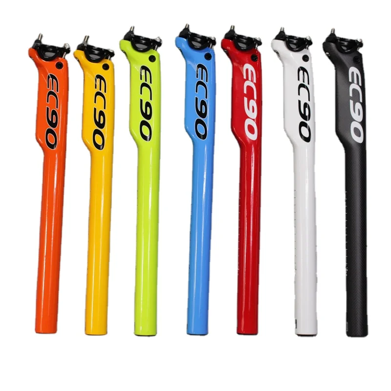 

27.2/30.8/31.6 *350 400 Mm Ec90 Carbon Seatpost Bike Seat Post Tube Mtb Road Mountain Bicycle Seat Post Bike Parts