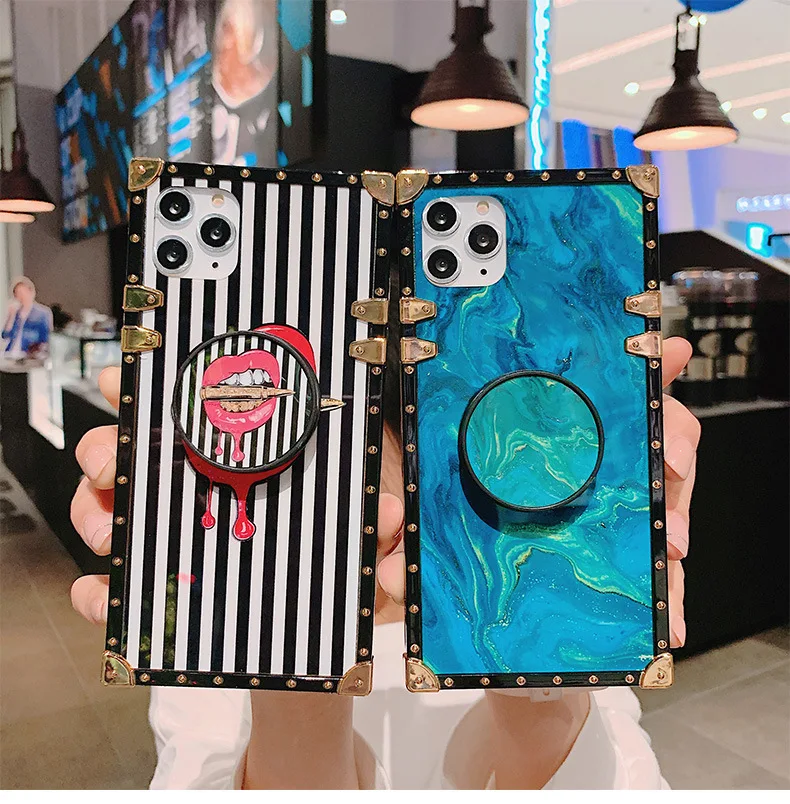 

for iphone 6s plus 7plus xr xs max 11 pro max flower square silicone case, for iphone 12 mini casing ladies, Same as picture